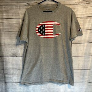 Champion USA/Patriotic T-Shirt with Red, White & Blue Champion Graphic Men's LRG